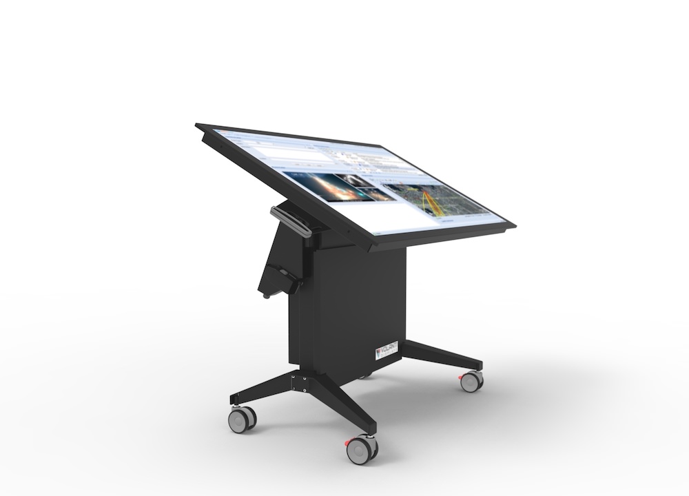 ergonomic touch screen table