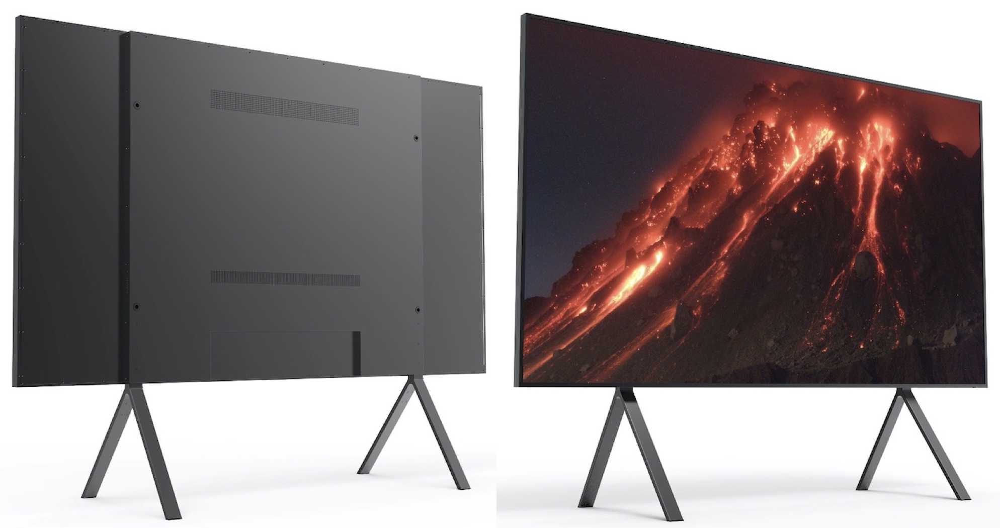 110inch monitor front and back